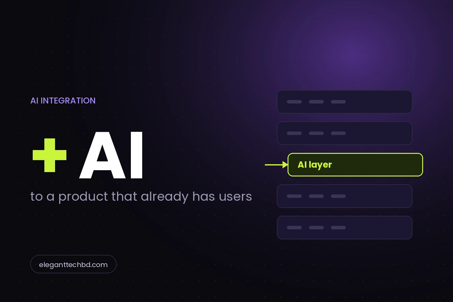 Adding an AI layer to a product that already has users